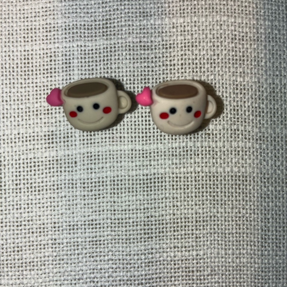 Cute Coffee Cup Kids Earrings